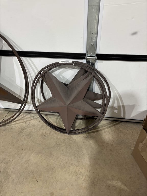 4 Small Metal Barn Stars