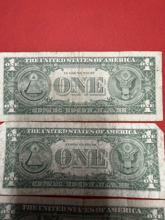 4 - 1957 $1 SILVER CERTIFICATES (FAIR CONDITION) - Image 5