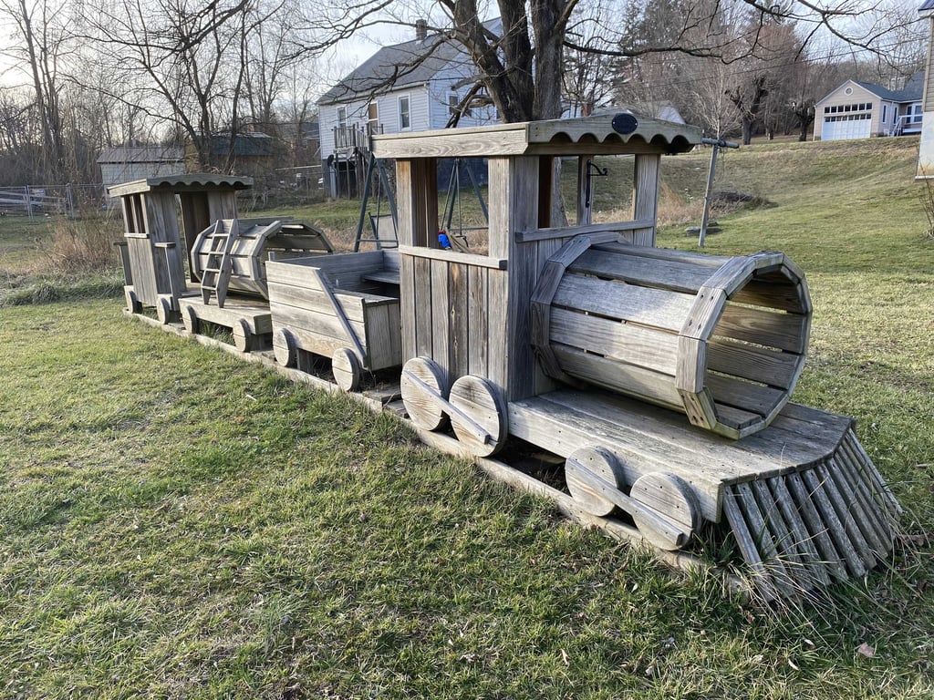 KINZERBILT AMISH MADE TRAIN PLAYSET 4 PC - Image 9