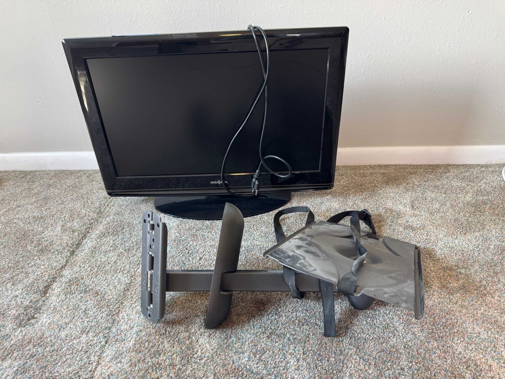 Insignia TV monitor and wall mount