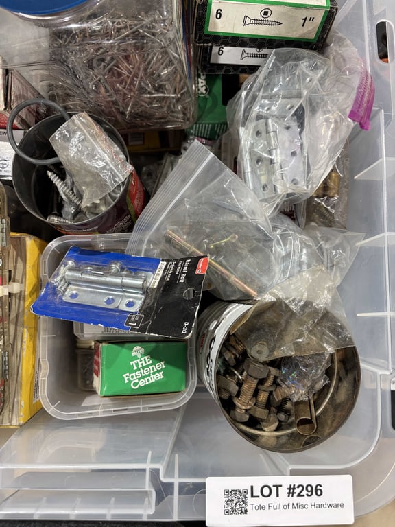 Tote Full of Misc Hardware - Image 5