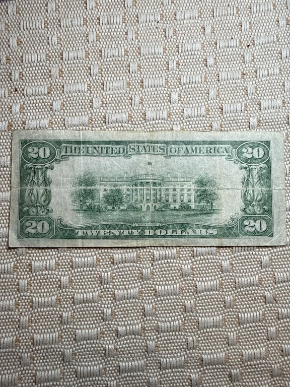 1934 $20.00 Federal Reserve Richmond Note - Image 2