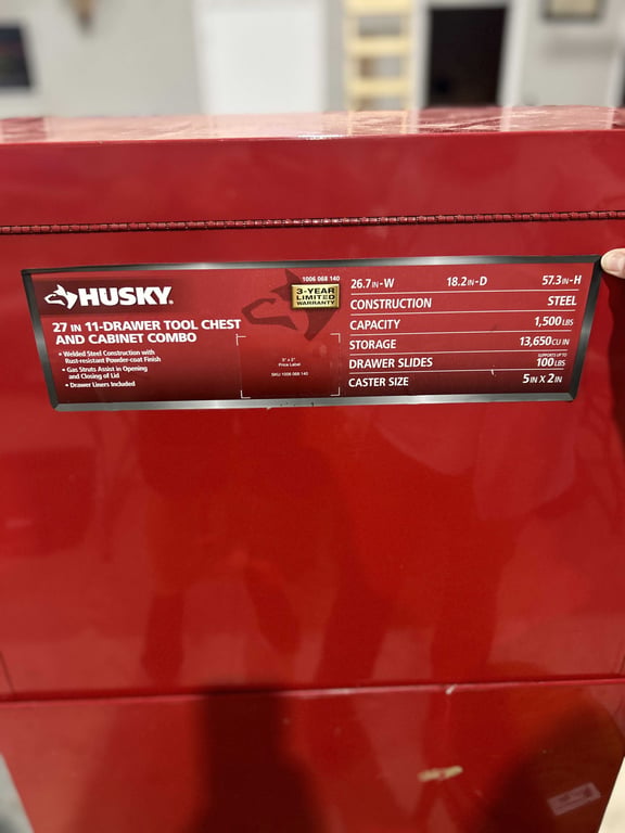 Husky 11 drawer tool box - Image 8