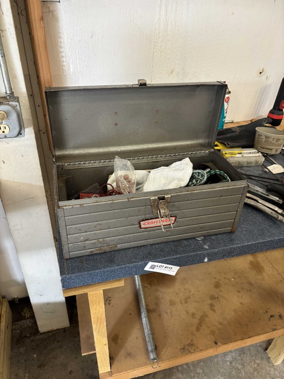 Contents of Blue Tabletop and Pegboard Above - Image 2