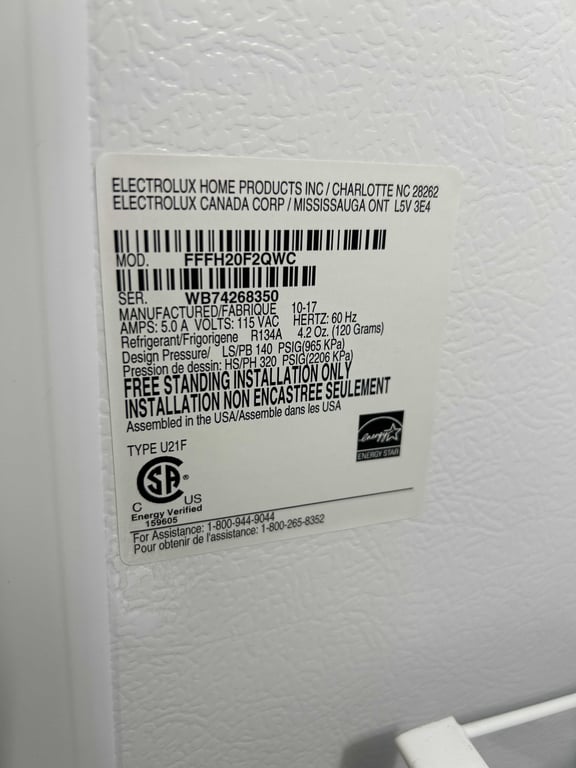 Frigidaire Upright Freezer - Image 8