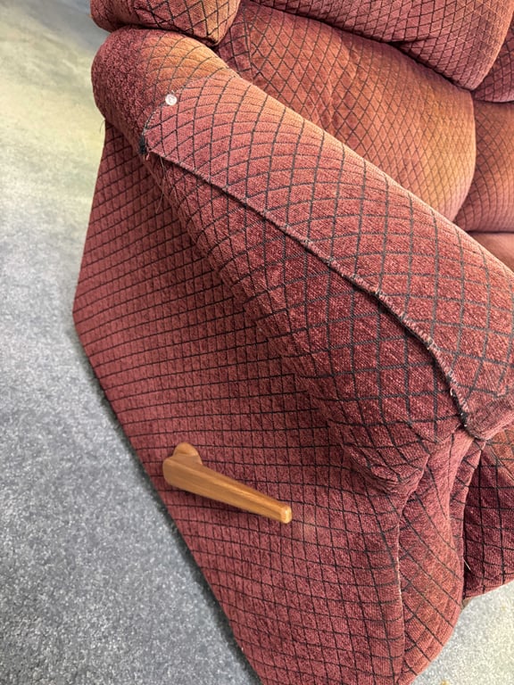 Red Couch and Red Love Seat - Image 5