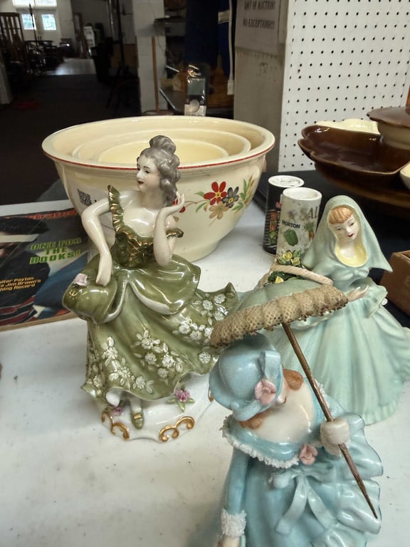 3 PORCELAIN VICTORIAN DOLLS - Image 2