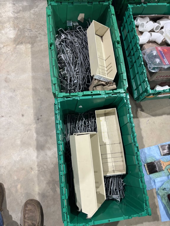 4 Totes of Shelving