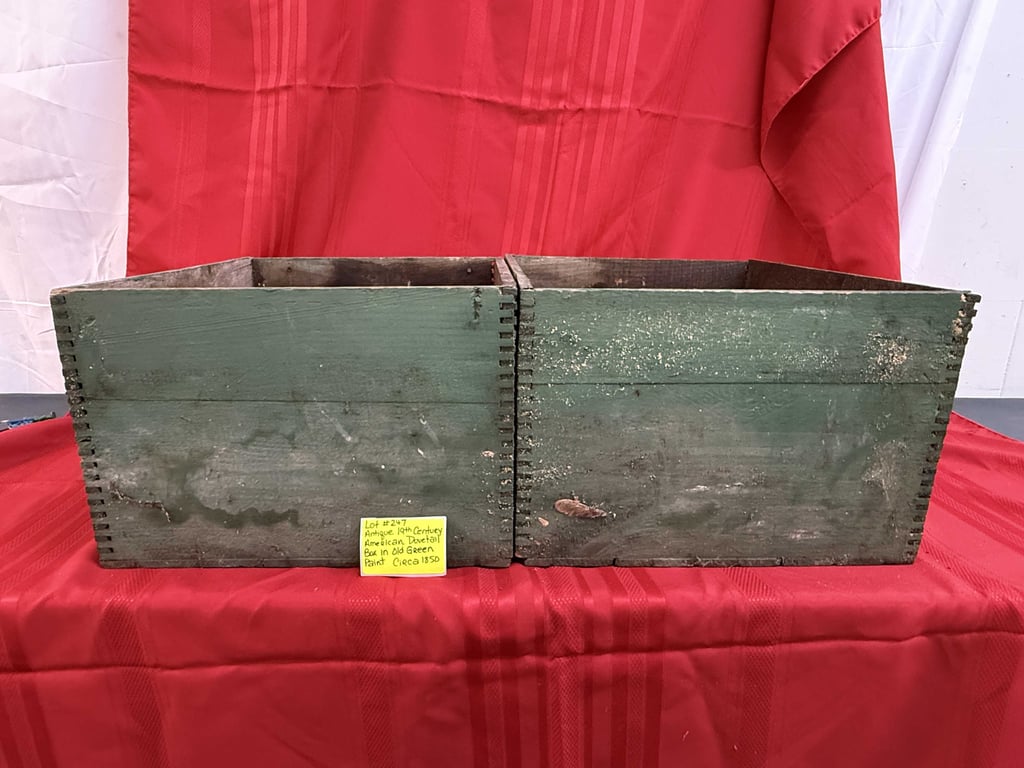 2 VTG DOVE TAIL 19TH CENTURY CRATES