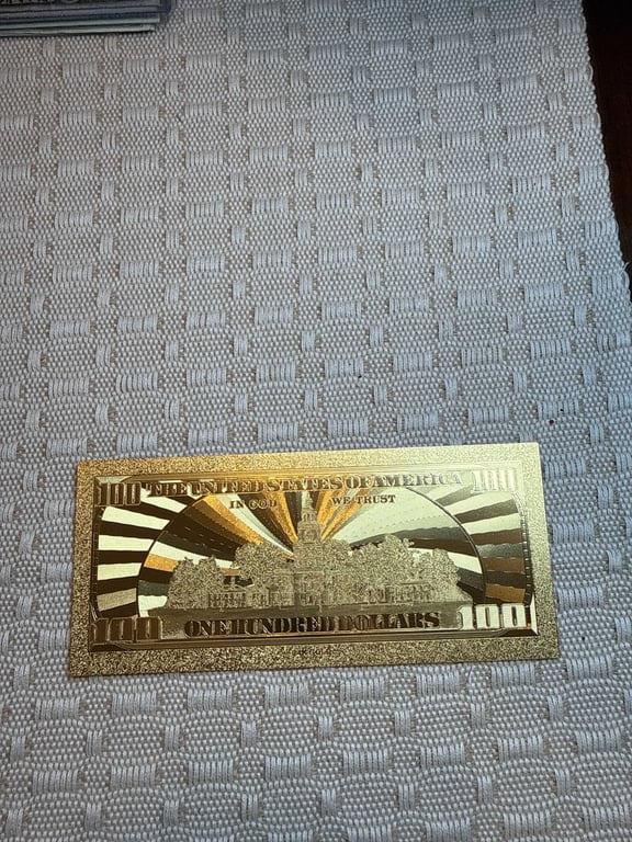1999 $100.00 Gold Replica Note - Image 2