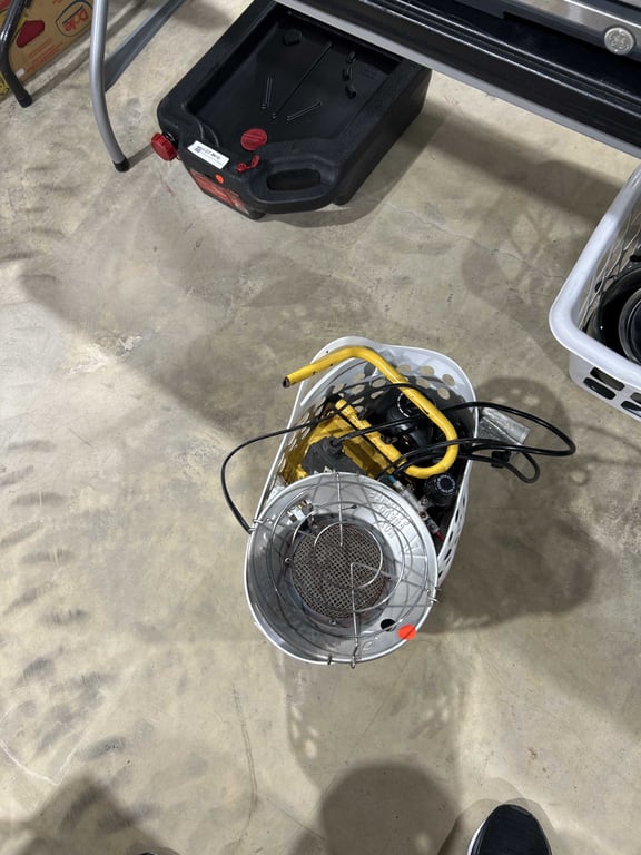 Basket of misc worklights