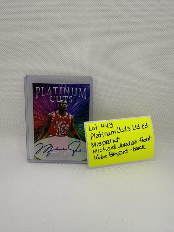 PLATINUM CUTS LTD ED. MISPRINT JORDAN ON FRONT KOBE ON BACK