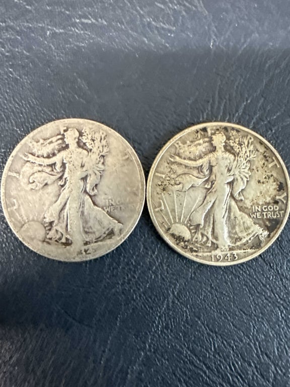 (2) Walking LibertyHalves