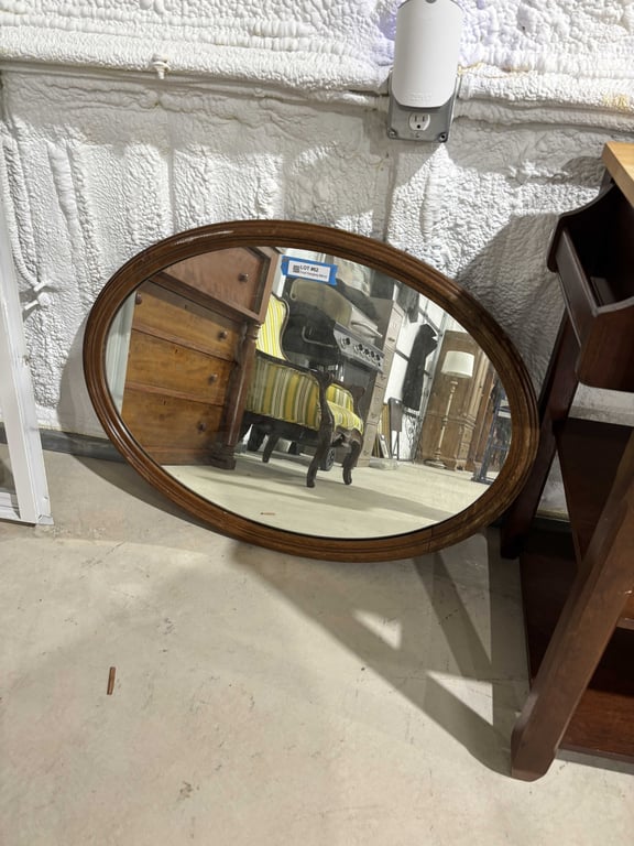 Oval Hanging Mirror