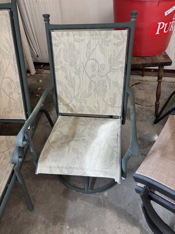 Matching Outdoor Lounge Chair and Rocker - Image 4