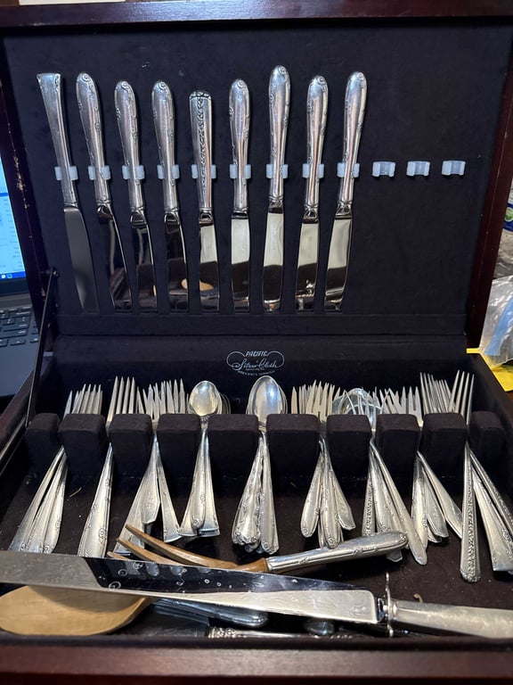 68 pc Sterling Silver Flatware - Image 2
