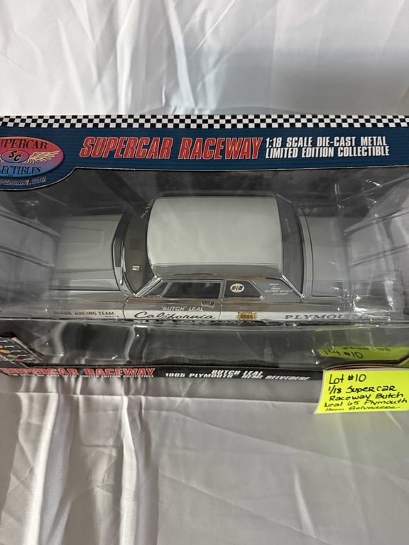 1:18 SUPERCAR RACEWAY BUTCH LEAL 65 PLYMOUTH HEMI BELVEDERE - Image 2