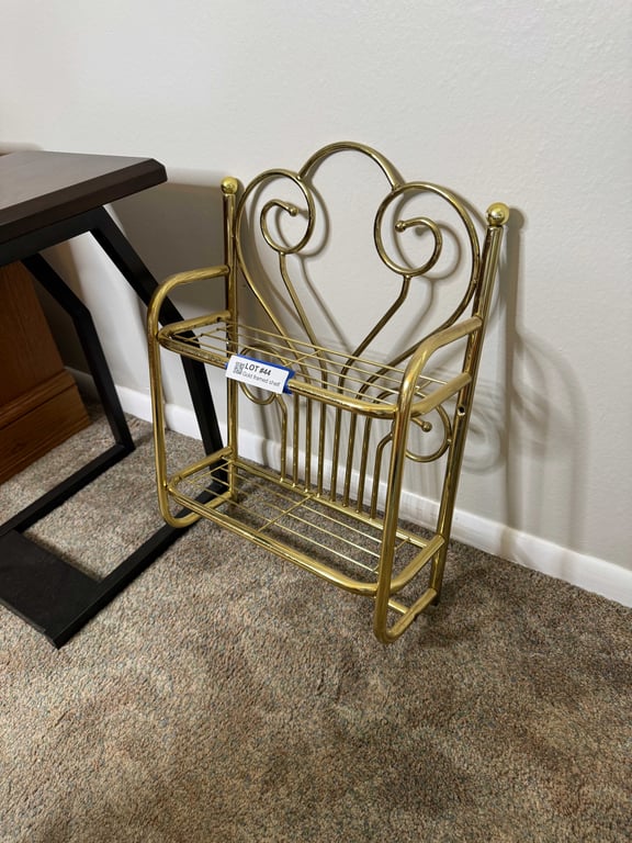 Gold framed shelf