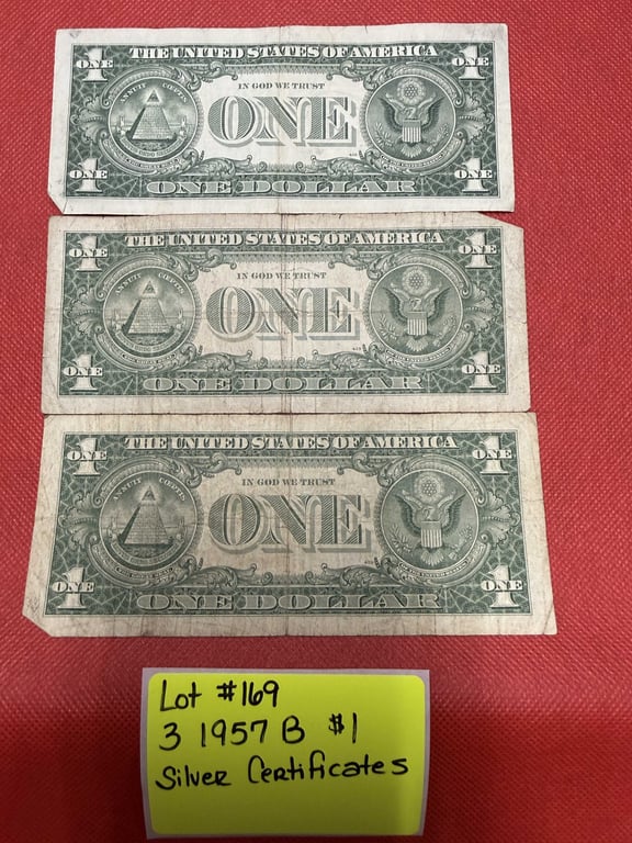 3 - 1957 B $1 SILVER CERTIFICATES - Image 4