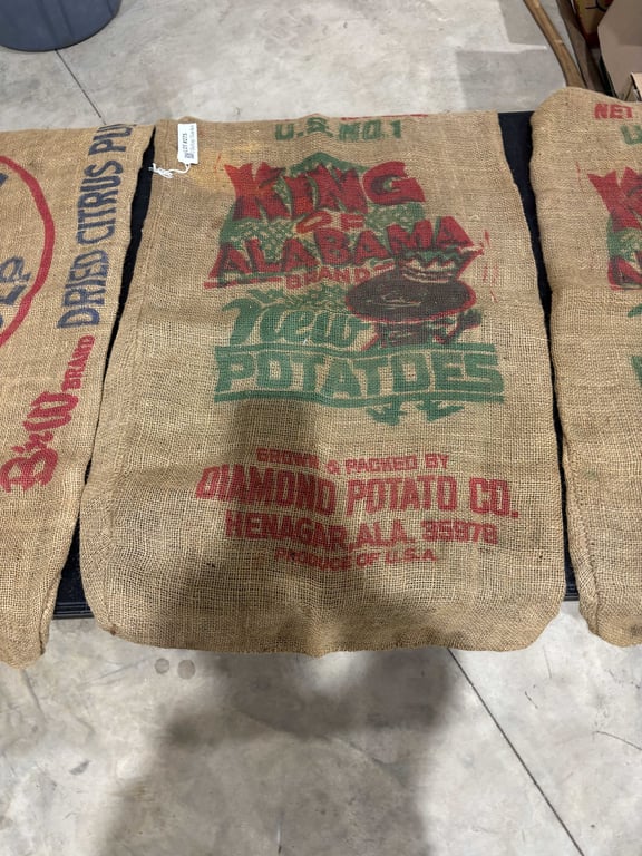 3 Burlap Sacks - Image 3