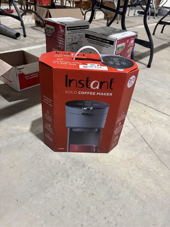 Instant solo coffee maker