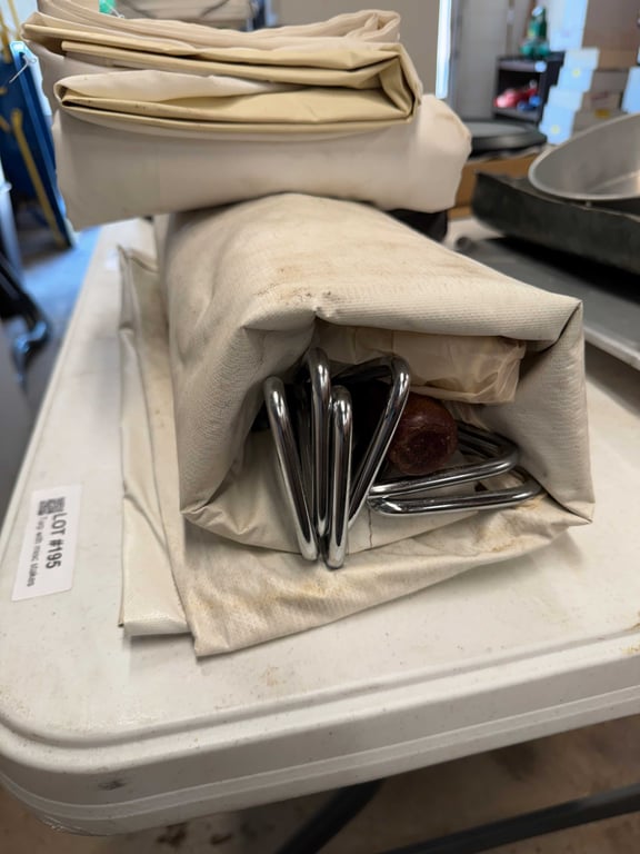 Tarp with misc stakes  - Image 2