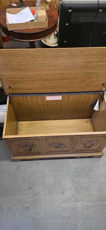 VTG PAINTED BLANKET CHEST - Image 2