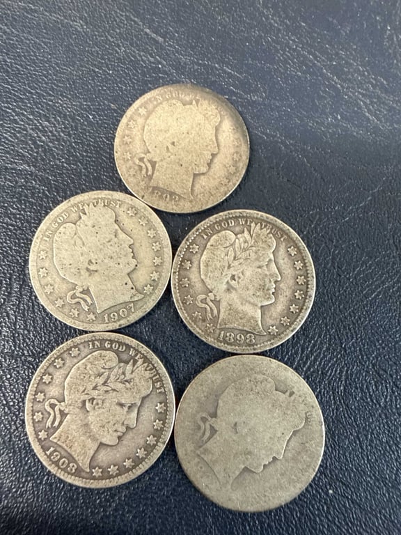 (5) Barber Halves