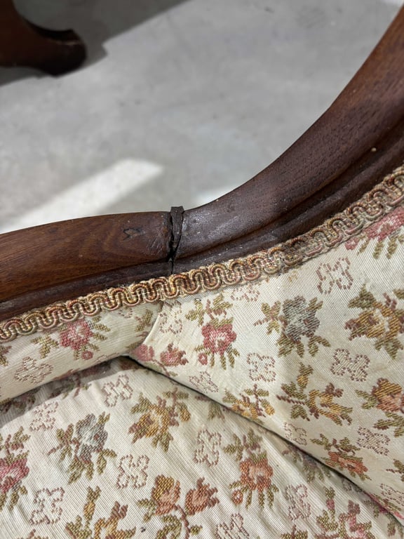 Antique Balloon Back Nursing Chair - Image 6