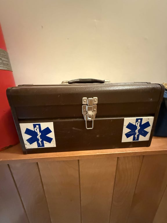 TOOL BOX W/EMERGENCY MEDICAL SUPPLIES BLFD. RESCUE