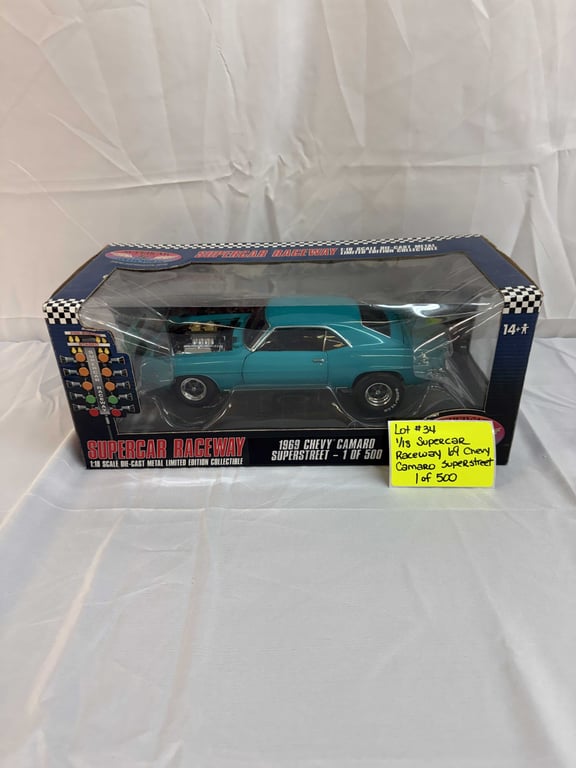 1:18 SUPERCAR RACEWAY 69 CHEVY CAMARO 1 OF 500