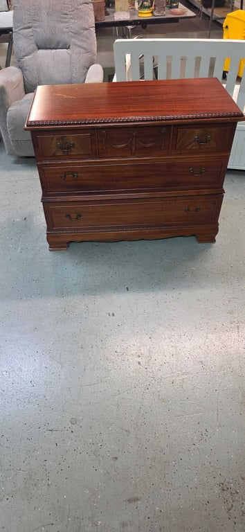 VTG ROOS TALL SWEETHEART RED MAHOGANY  CEDAR CHEST
