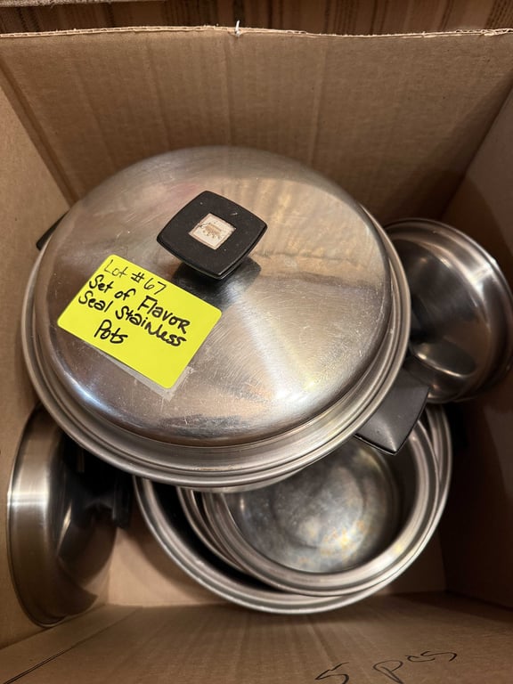 SET OF FLAVOR SEAL STAINLESS POTS - Image 2