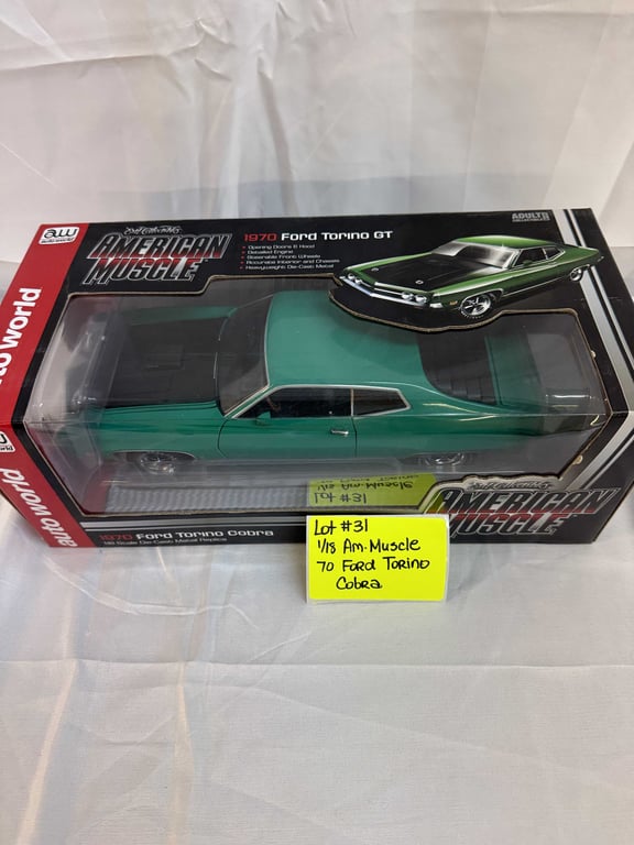 1:18 AM. MUSCLE 70 FORD TORINO COBRA - Image 2