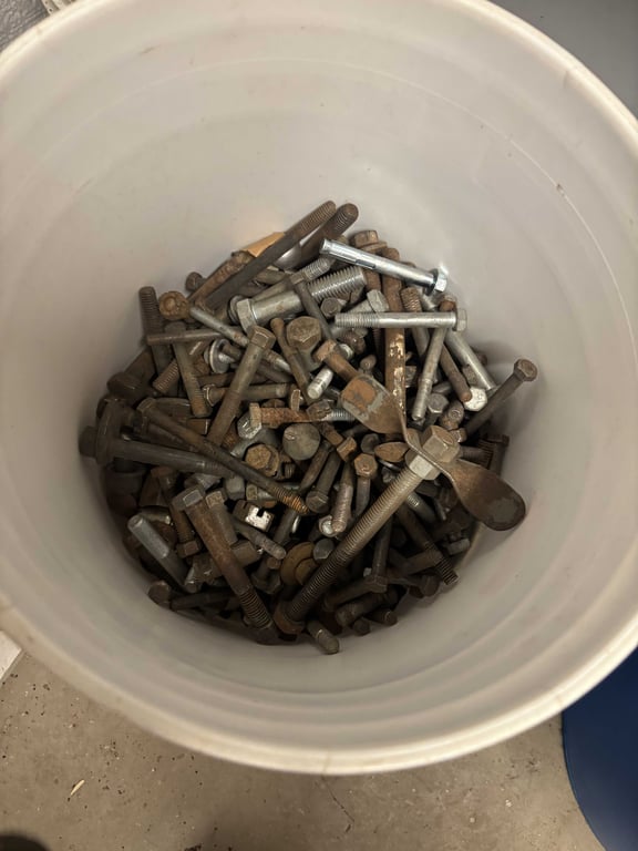 Bucket of misc bolts - Image 2