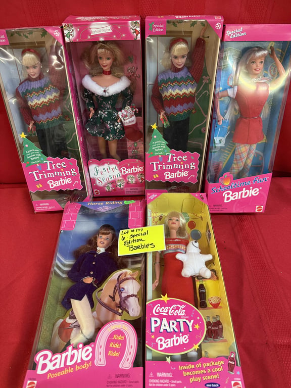 6 COLLECTIBLE BARBIES