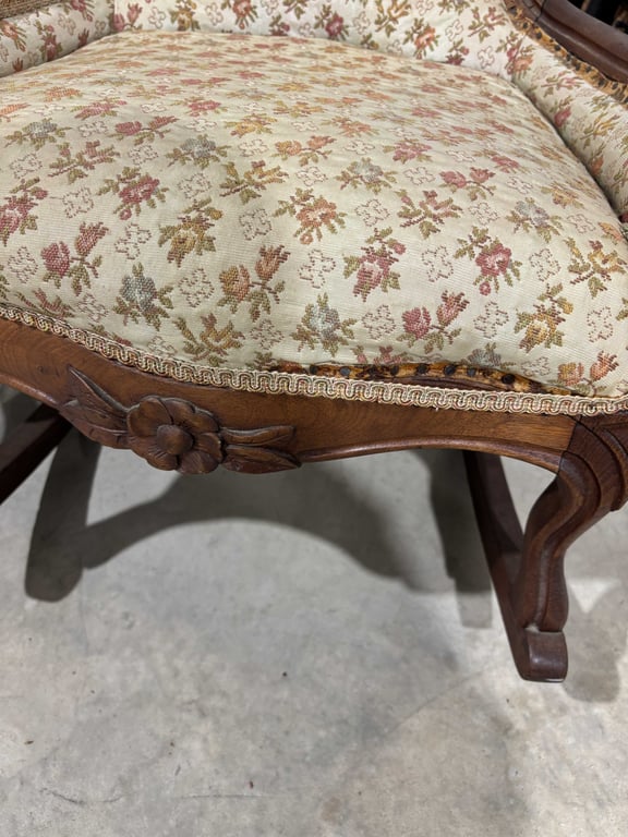 Antique Balloon Back Nursing Chair - Image 4