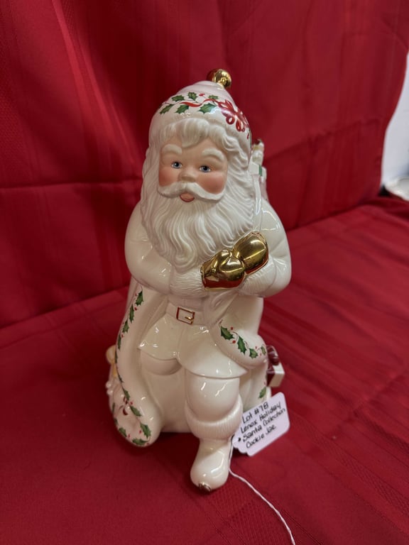 LENOX HOLIDAY SANTA COLLECTION COOKIE JAR - Image 2