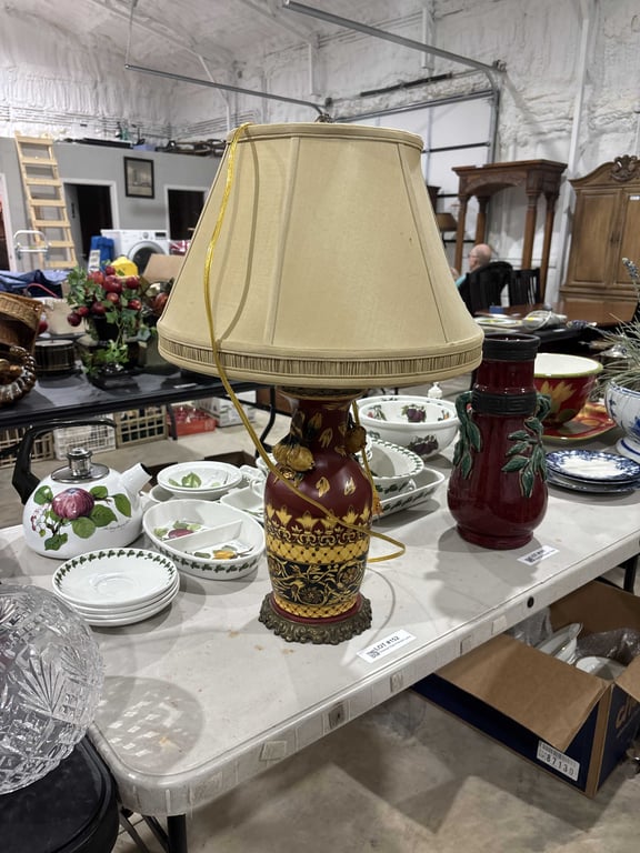 Oriental Style Painted Lamp