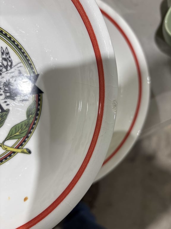 Pasta Dishes and 2 Misc Plates - Image 3