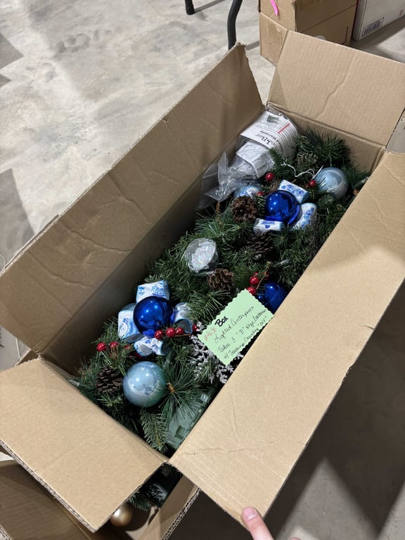 7 Boxes of Lighted Christmas Centerpieces - Image 2