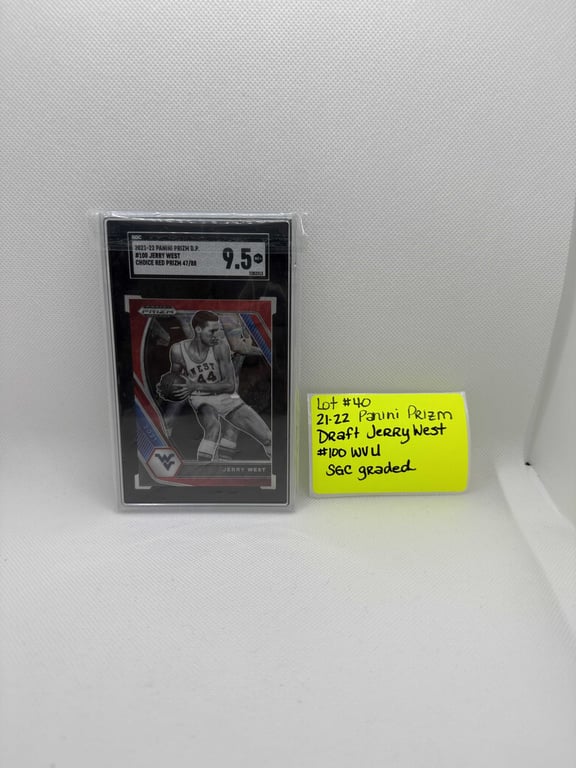 20-21 PANINI PRIZM DRAFT JERRY WEST SGC GRADED 9.5