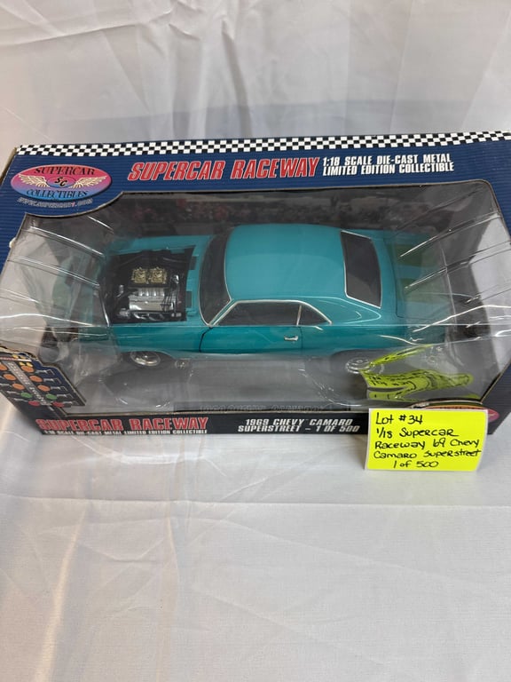 1:18 SUPERCAR RACEWAY 69 CHEVY CAMARO 1 OF 500 - Image 2