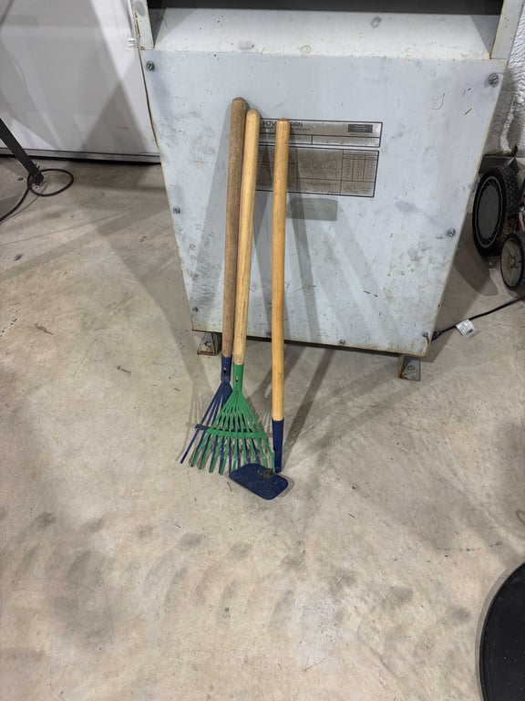 3 kids size garden tools
