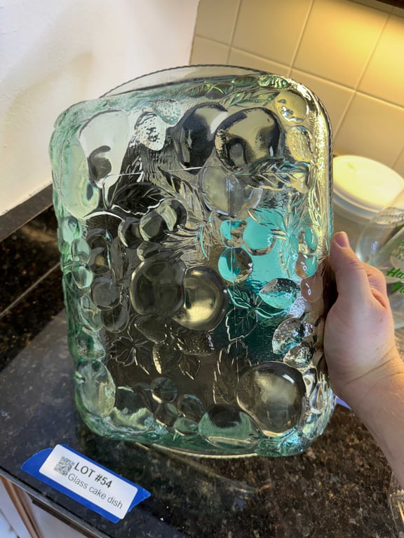 Glass cake dish - Image 3