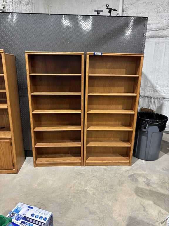 Matching Wooden Bookshelves