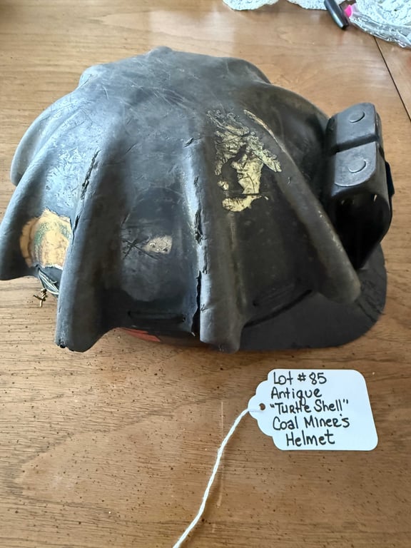 VTG "TURTLE SHELL" COAL MINERS HELMET - Image 2