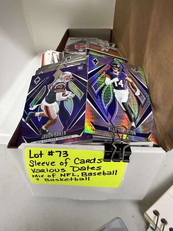 SLEEVE OF CARDS VAR. DATES, FOOTBALL, BASKETBALL & BASEBALL