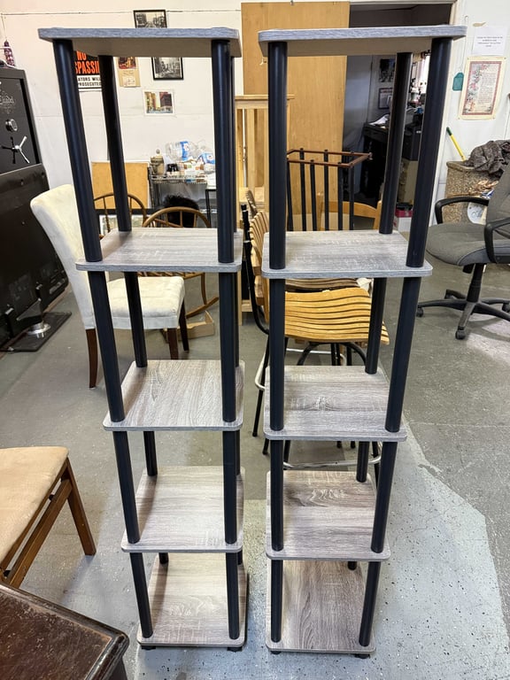 2 5-TIER DISPLAY RACKS