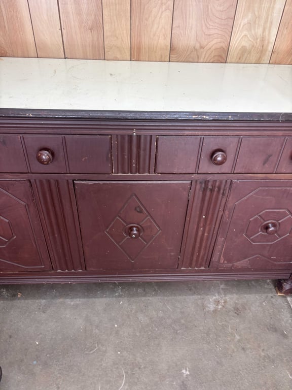 2 drawer, 3 door cabinet and contents - Image 3